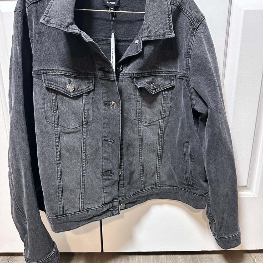 Express Black Jean Jacket Timeless Style